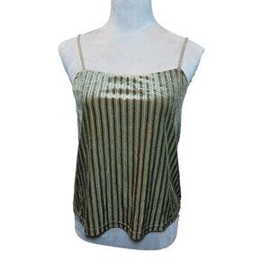 Honey Belle Y2K Babydoll Top Ribbed Green Velvet Fairy Grunge MilkMaid Small